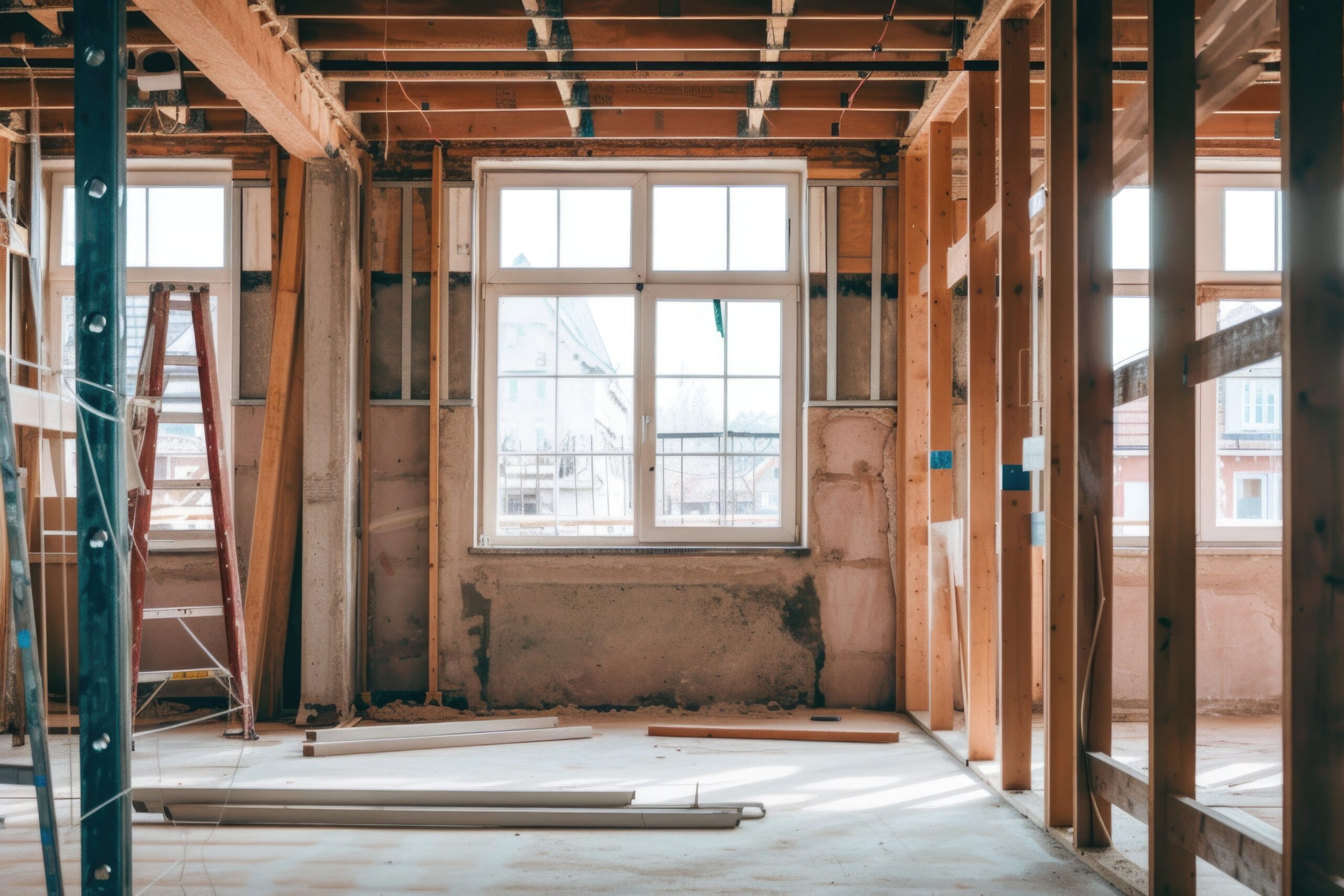 Interior demolition crew working on Alpharetta renovation